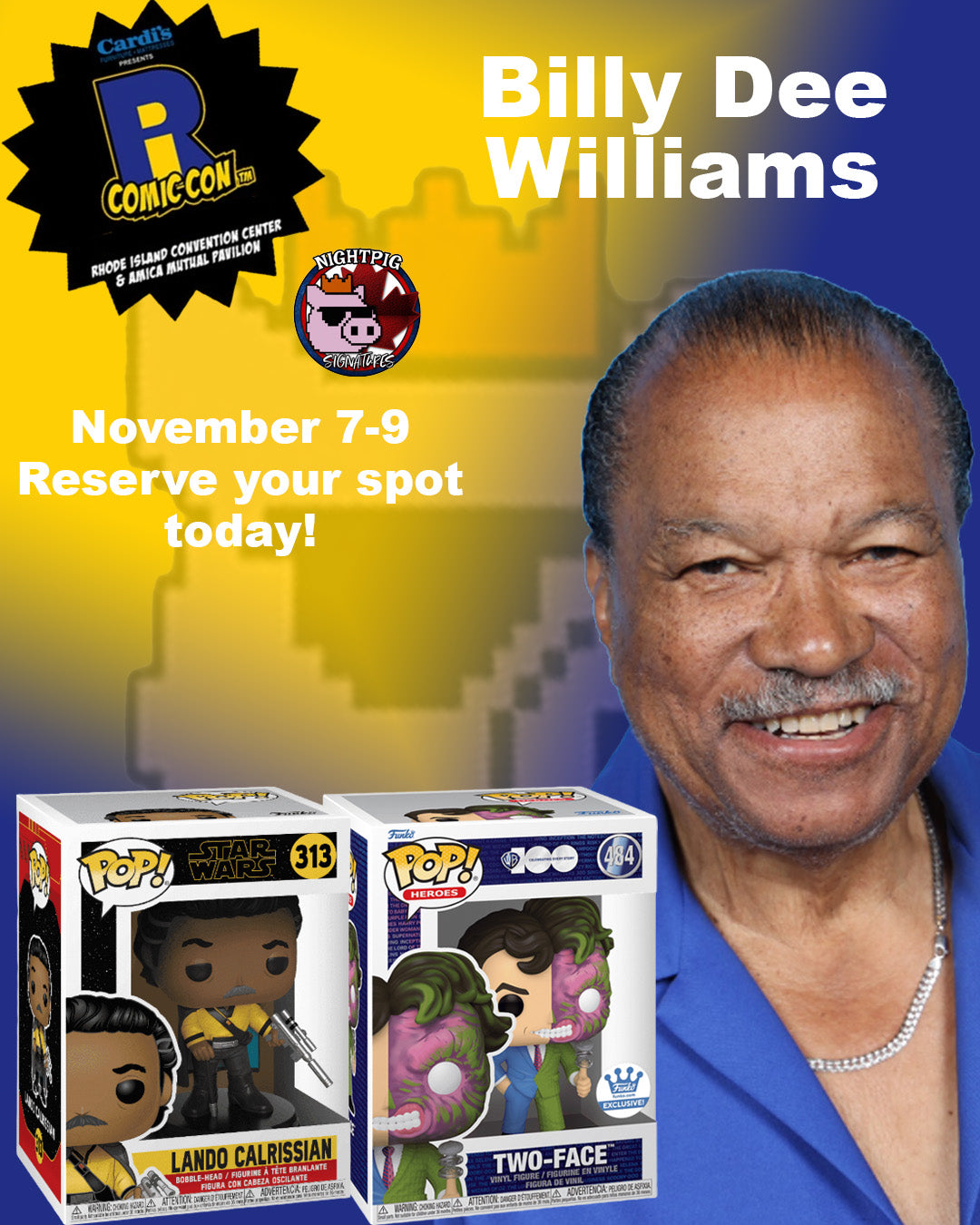 Billy Dee Williams auto
