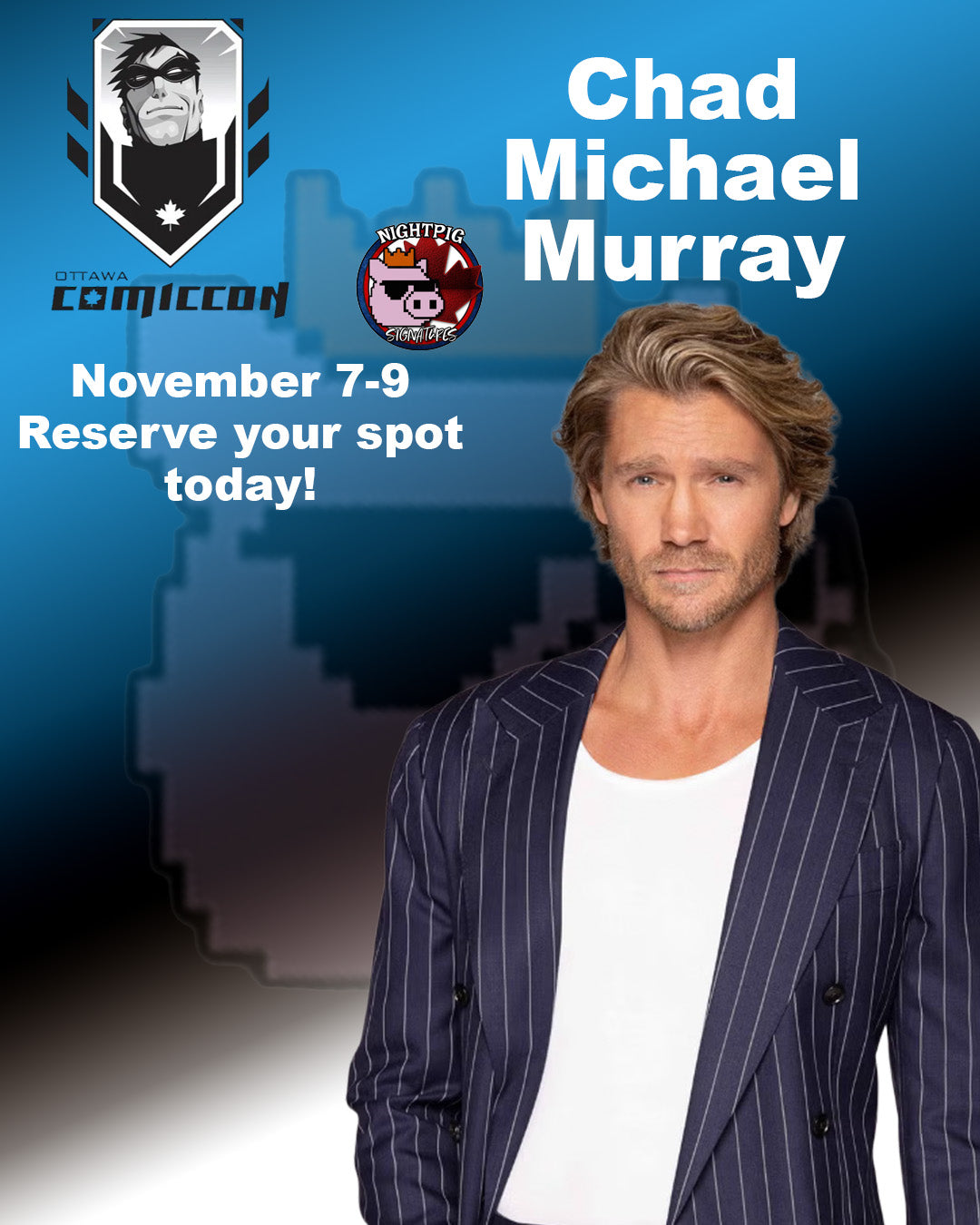 Chad Michael Murray auto