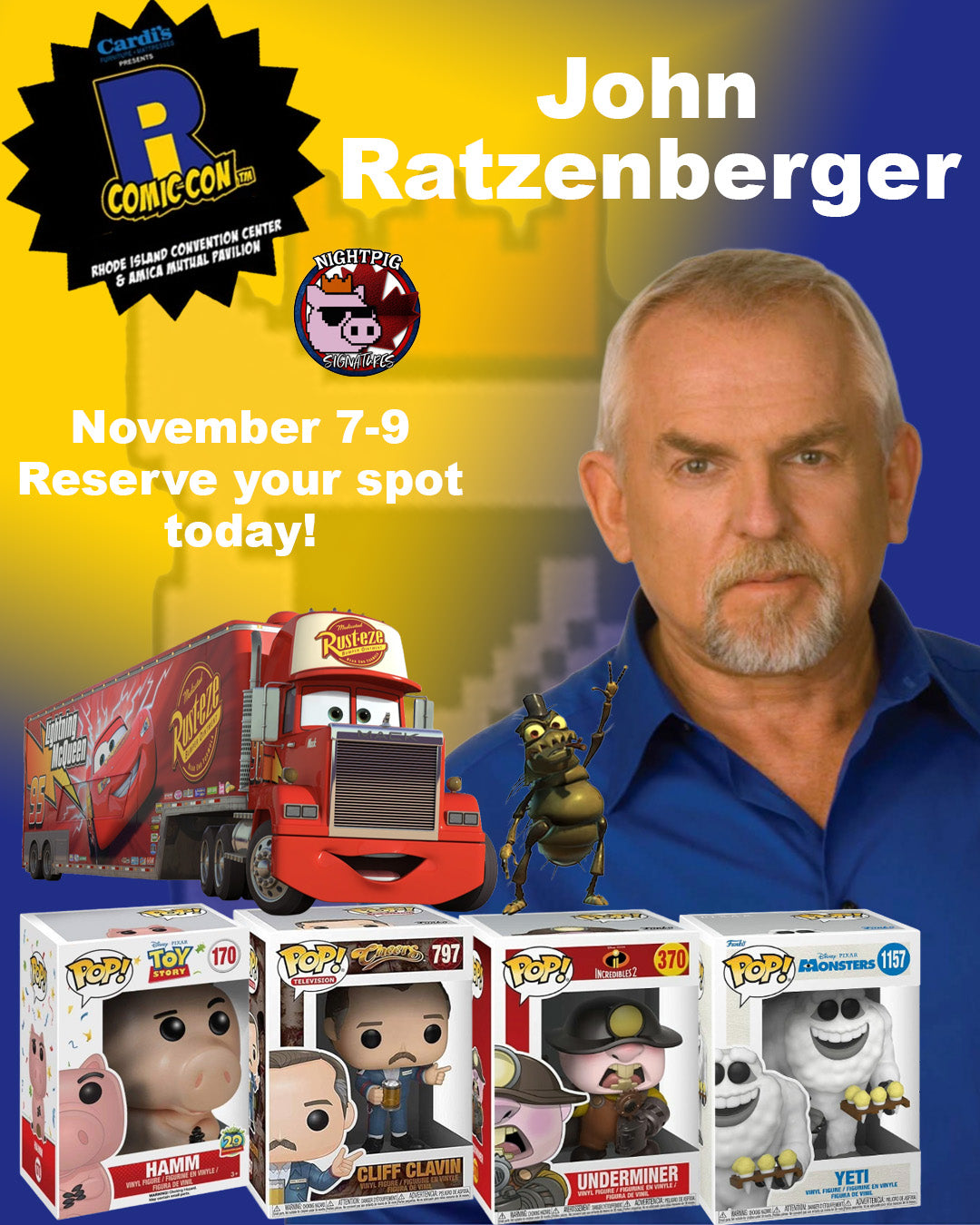 John Ratzenberger auto