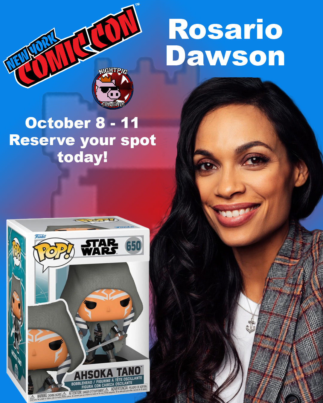 Rosario Dawson auto