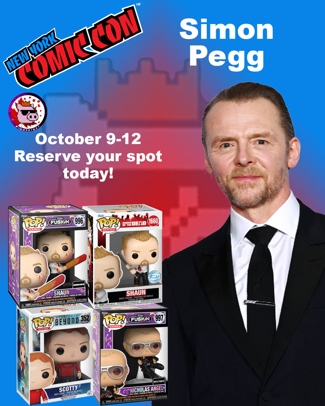 Simon Pegg auto