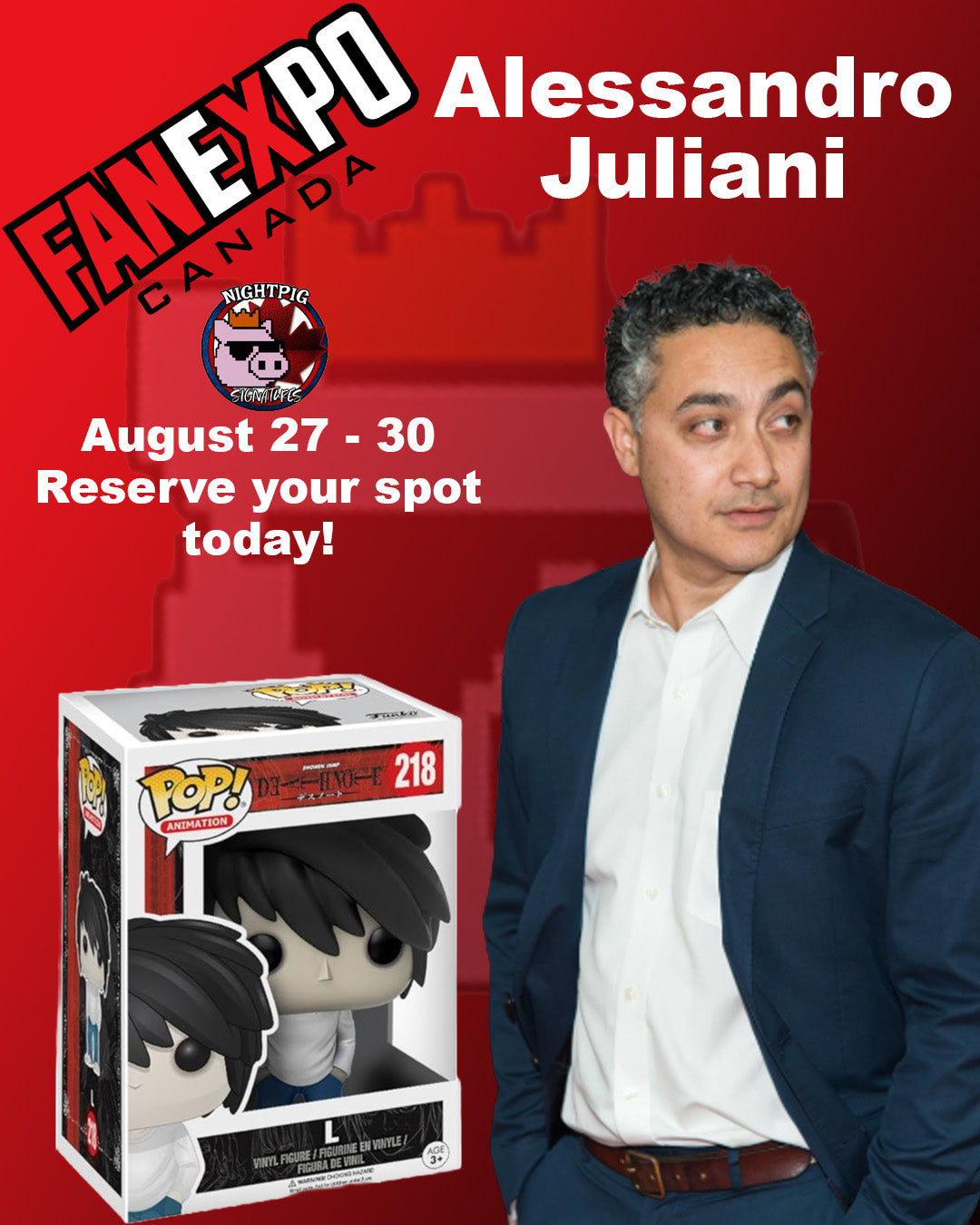 Alessandro Juliani auto