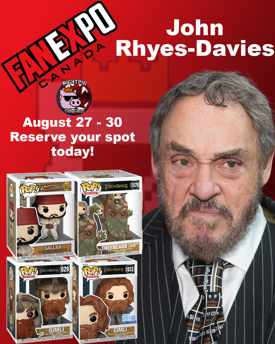 John Rhyes-Davies auto
