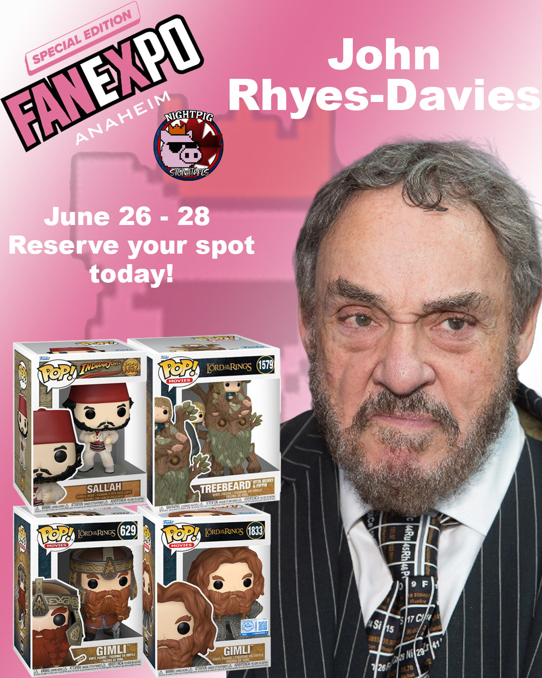 John Rhyes-Davies auto