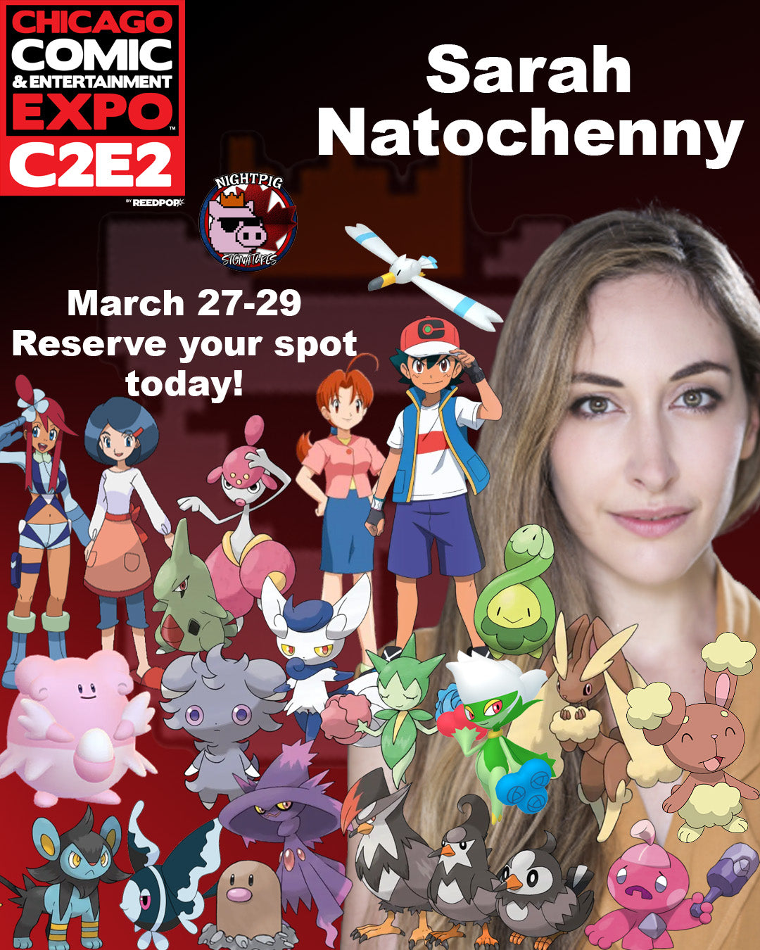 Sarah Natochenny figurine auto