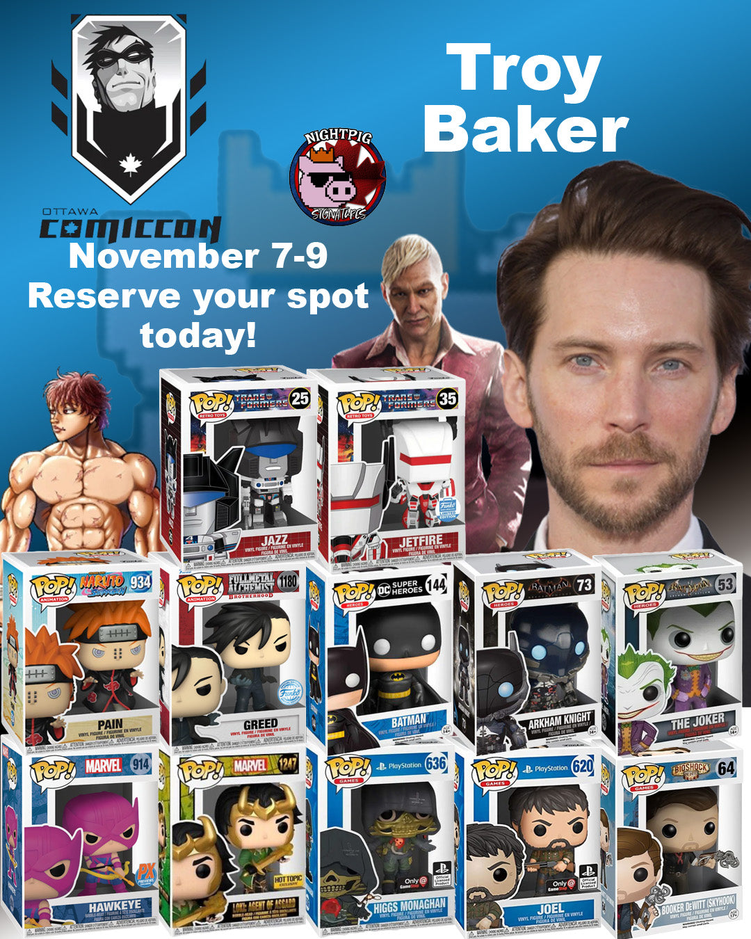 Troy Baker auto